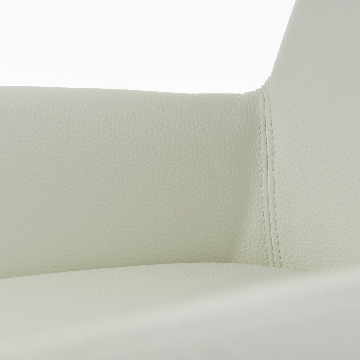 Robin Modern White Bonded Leather Dining Chair