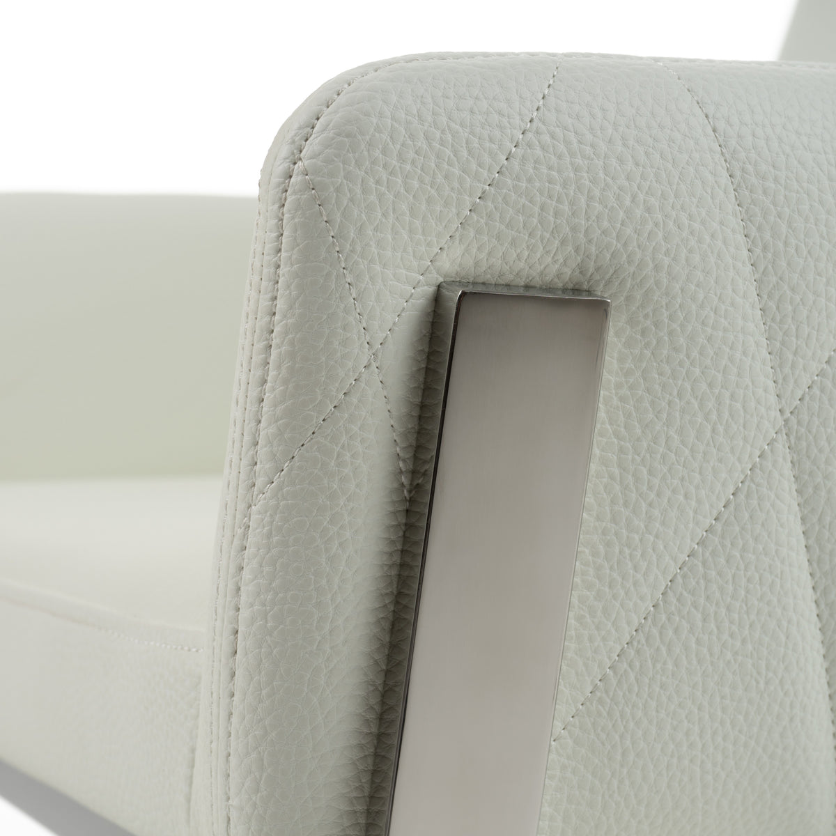 Robin Modern White Bonded Leather Dining Chair