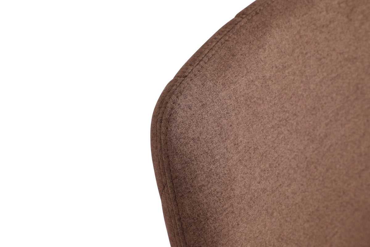 Robin Modern Brown & Brass Dining Chair
