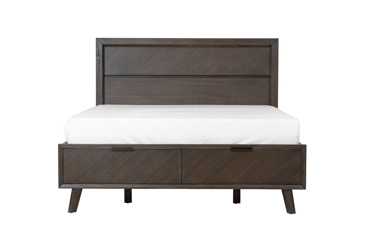Roger Queen Mid-century Acacia Bed