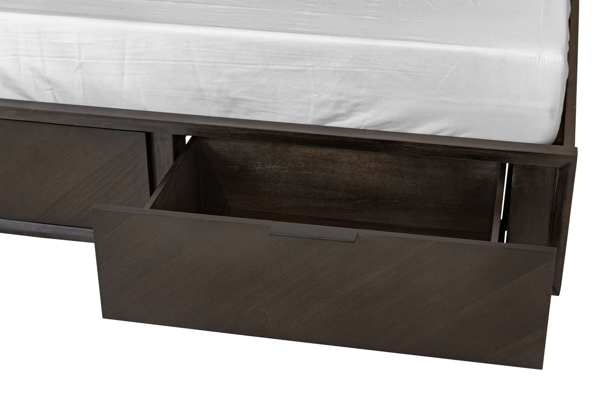 Modrest Roger Queen Mid century Acacia Bed