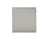Roma Modern Faux Travertine + Gold Mirror