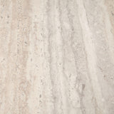 Roma Modern Faux Travertine Square End Table