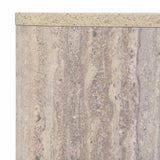 Roma Modern Faux Travertine Square Coffee Table