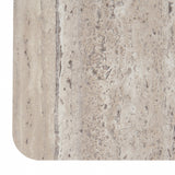 Roma Modern Faux Travertine Square Coffee Table