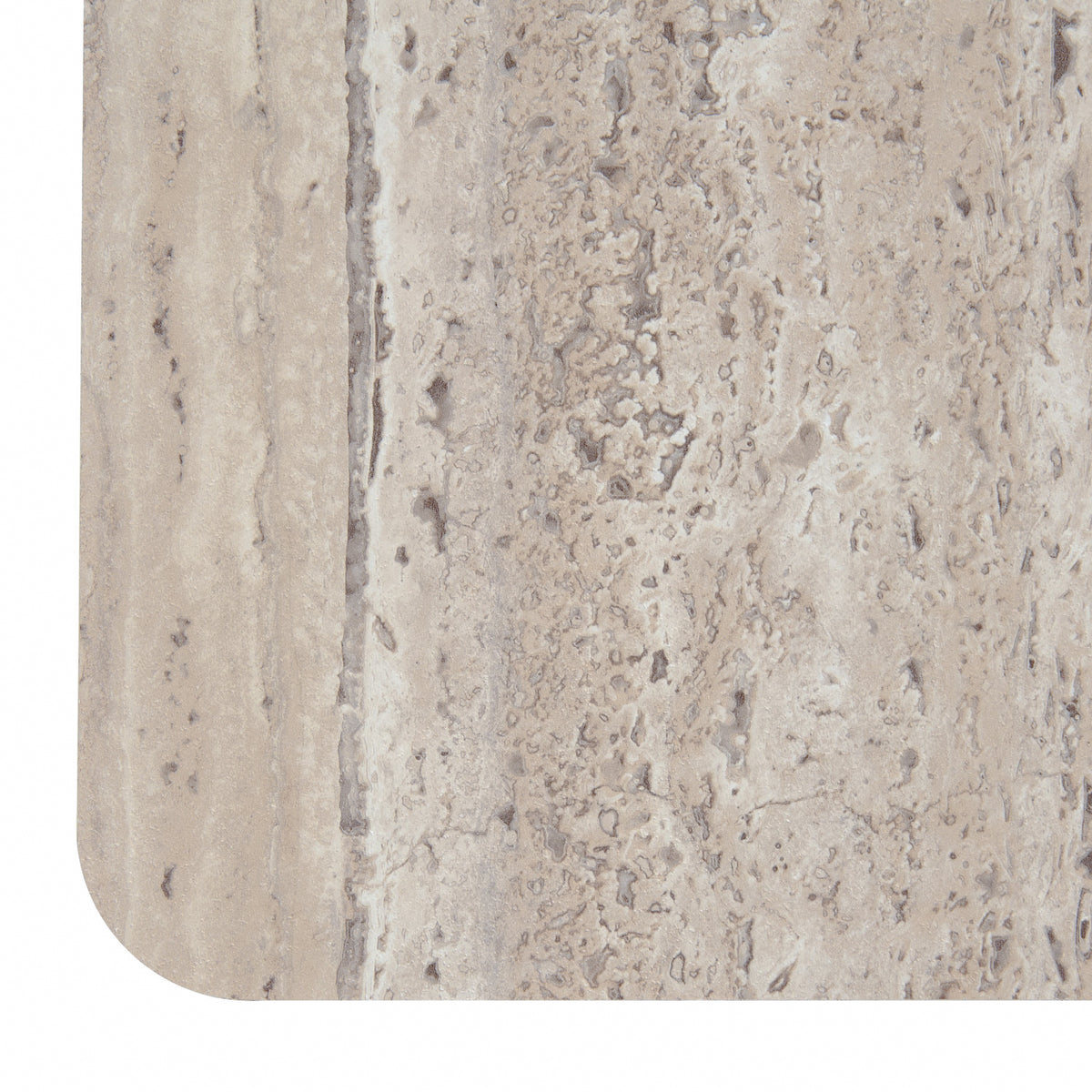 Roma Modern Faux Travertine Square Coffee Table