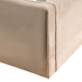 Roma Modern Taupe Microfiber Upholstered Bed