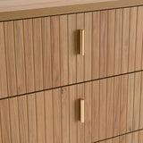 Roma Modern Oak + Gold Dresser