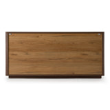 Roma Modern Walnut + Gold Dresser