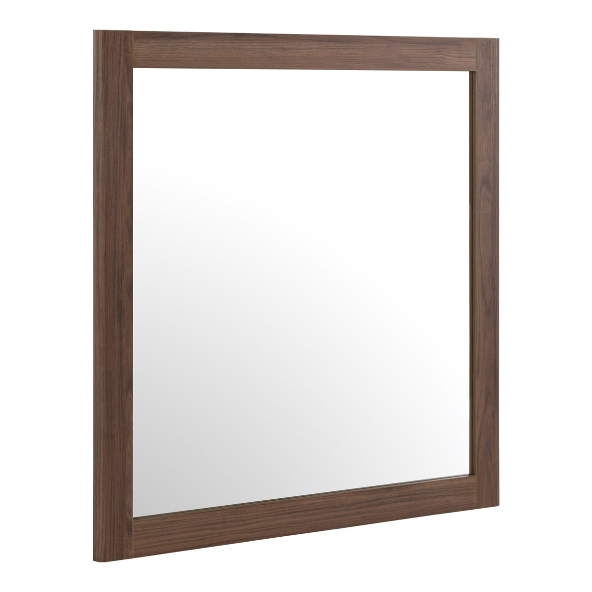 Roma Modern Walnut Mirror
