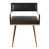 Rosario Modern Black & Rosegold Dining Chair