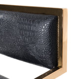 Rosario Modern Black & Rosegold Dining Chair