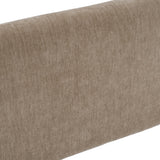 Rousey Modern Taupe Fabric Bed