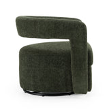 Ryan Modern Olive Green Fabric Swivel Accent Chair