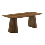 Sacks Mid-Century Modern Herringbone Walnut Dining Table