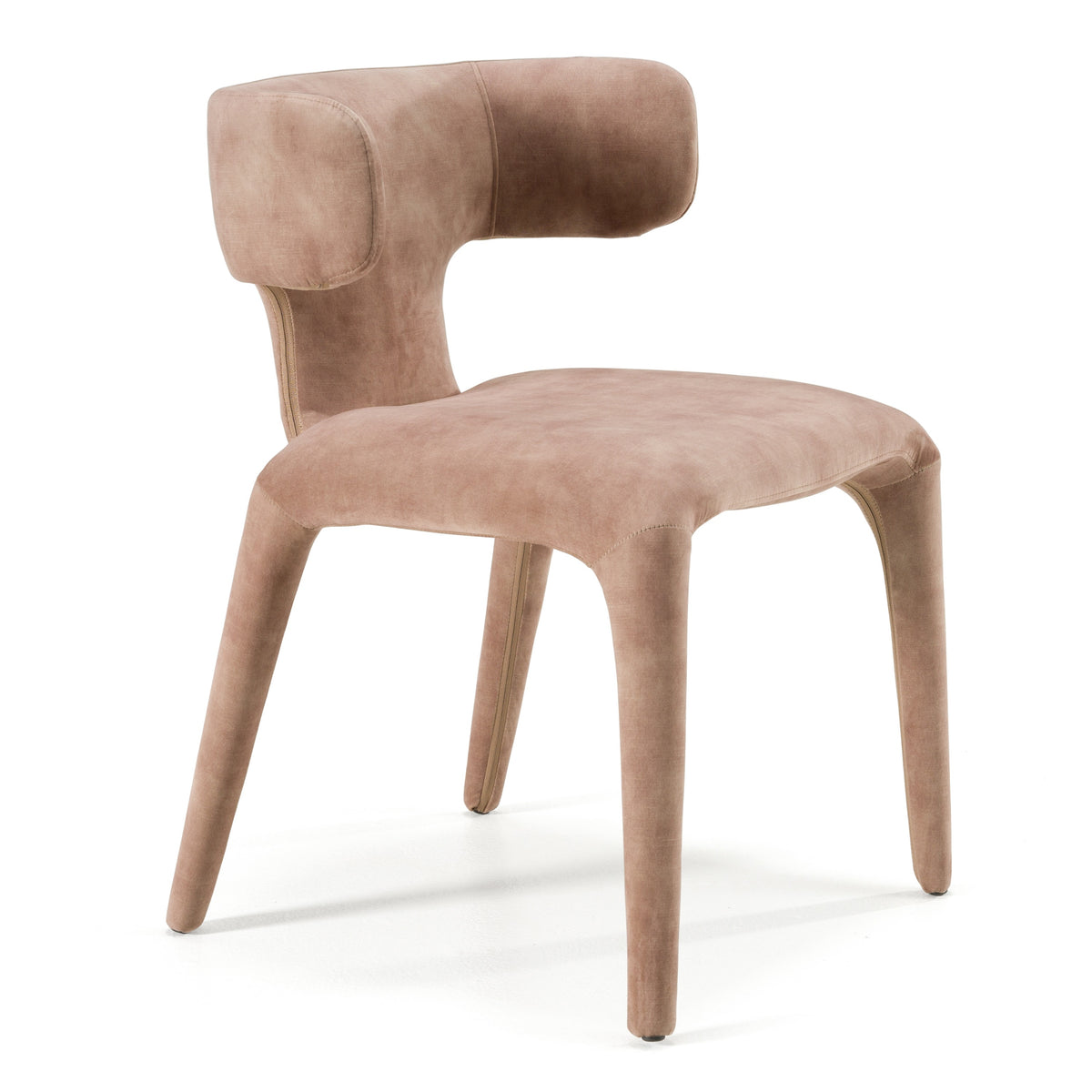 Saehee Modern Brown Velvet Dining Chair