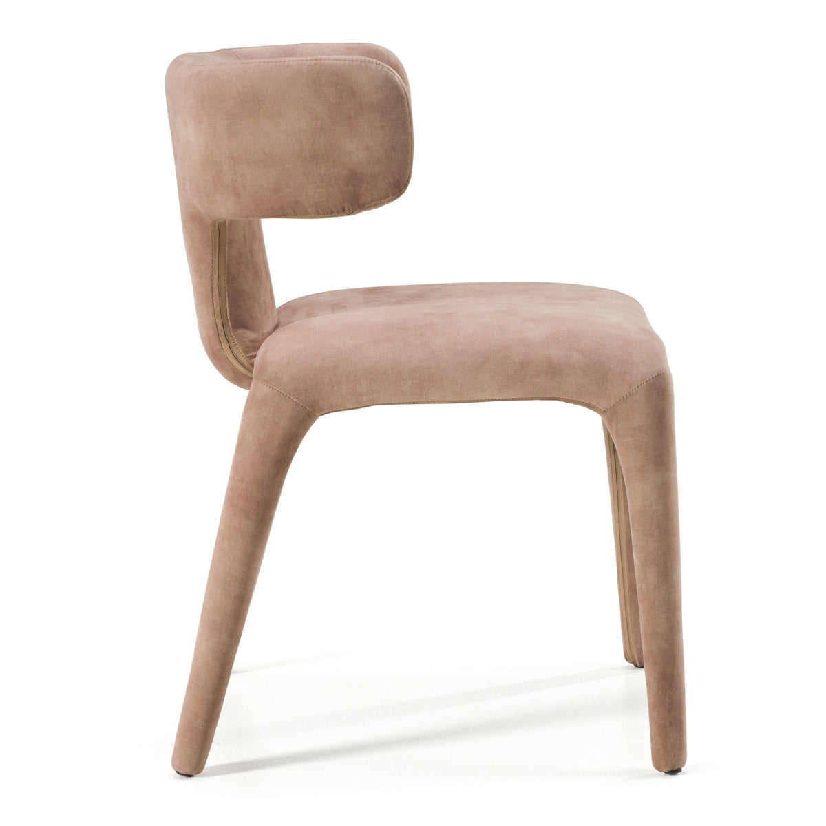 Saehee Modern Brown Velvet Dining Chair