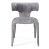 Saehee Modern Grey-Blue Velvet Dining Chair