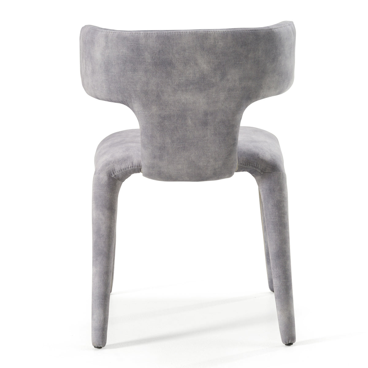 Saehee Modern Grey-Blue Velvet Dining Chair