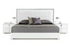 California King San Marino Modern White Bed