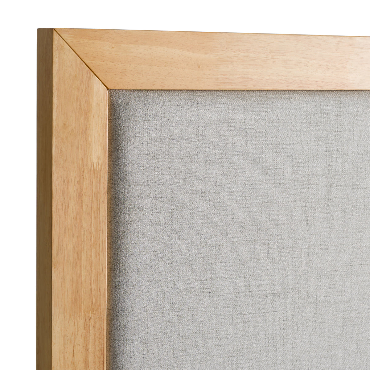 Santa Barbara Modern Grey Fabric + Natural Bedroom Set