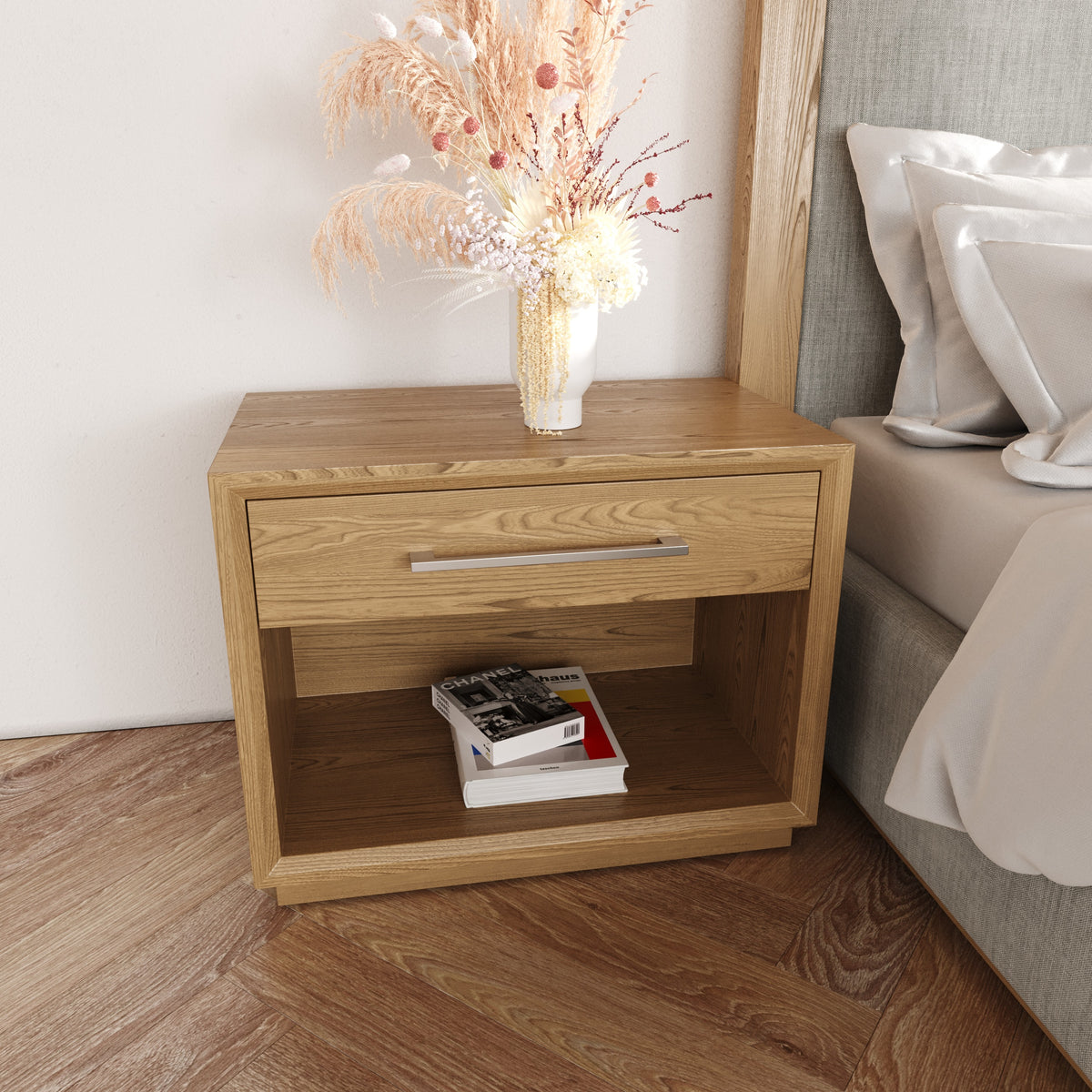 Santa Barbara Modern Natural Nightstand