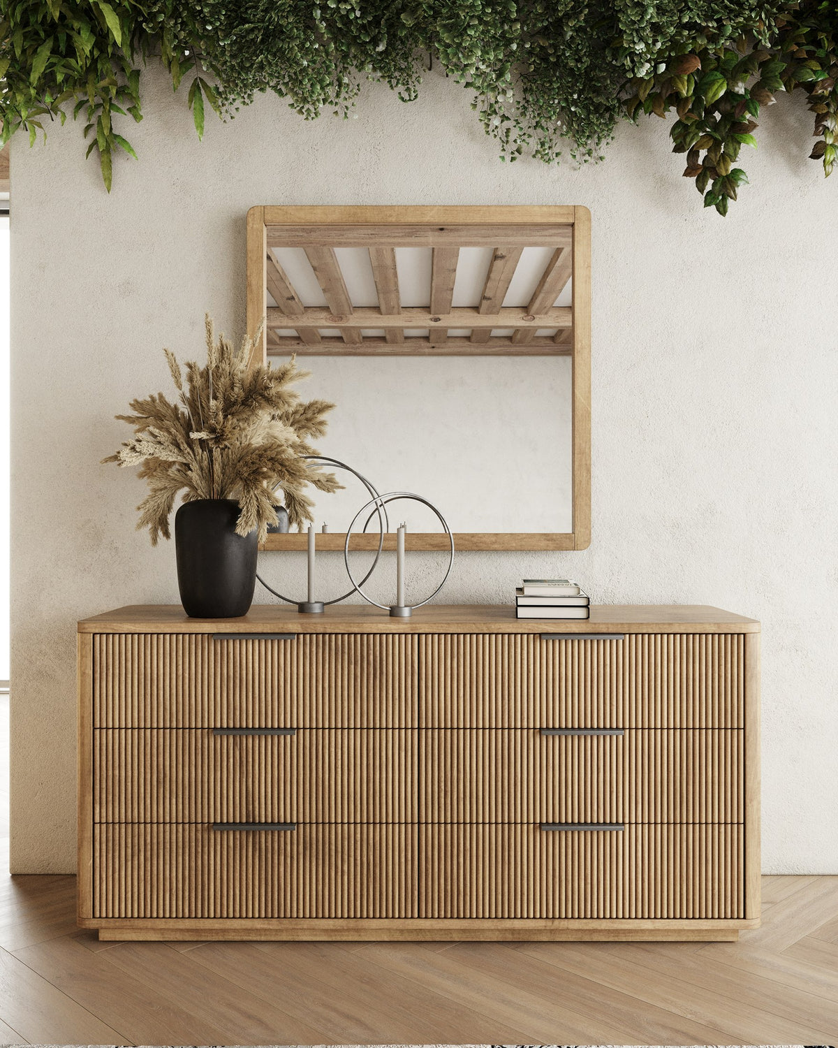 Santa Monica Modern Natural Oak Bedroom Set