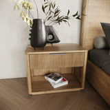 Santa Monica Modern Natural Oak Bedroom Set