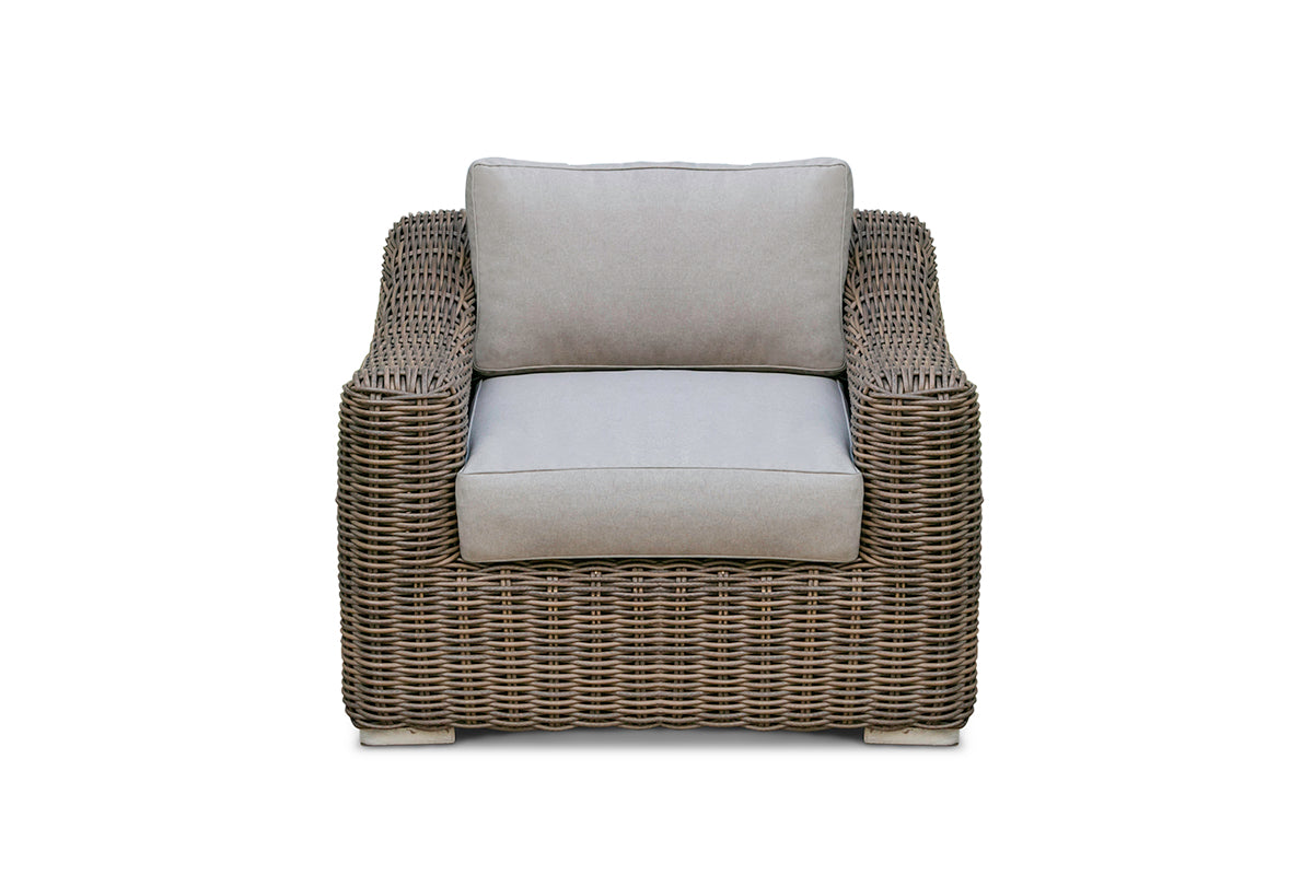 Sapelo Outdoor Beige Wicker Chair