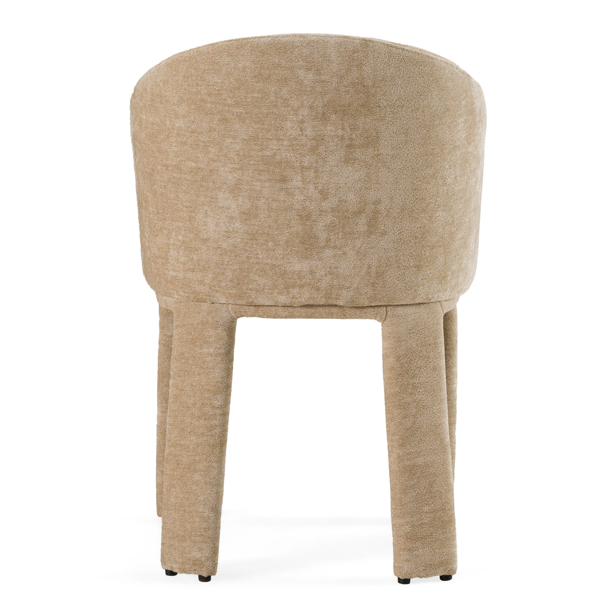Sarkis Modern Beige Velvet Dining Chair