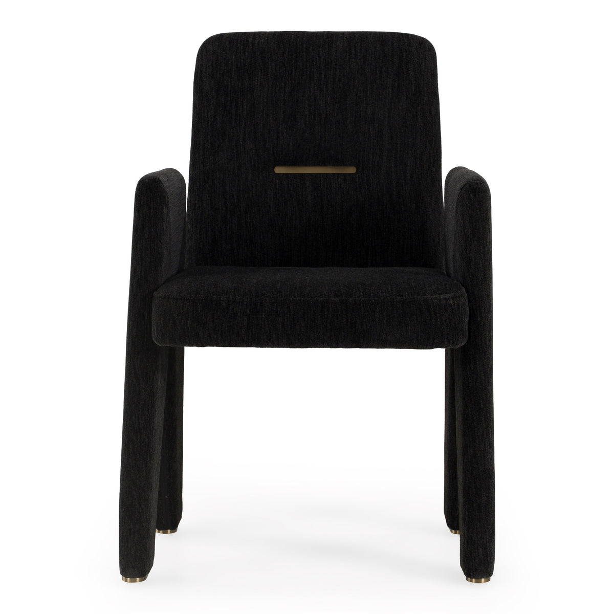 Scahill Modern Black Fabric Dining Chair