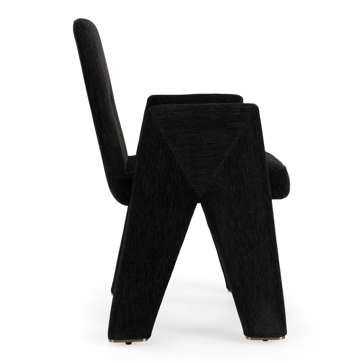 Scahill Modern Black Fabric Dining Chair