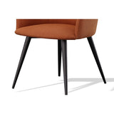 Scranton Modern Orange & Black Dining Chair