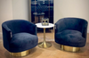 Basalt Modern Black Fabric Accent Chair