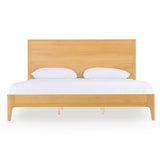 Seattle Modern Natural Oak Bed