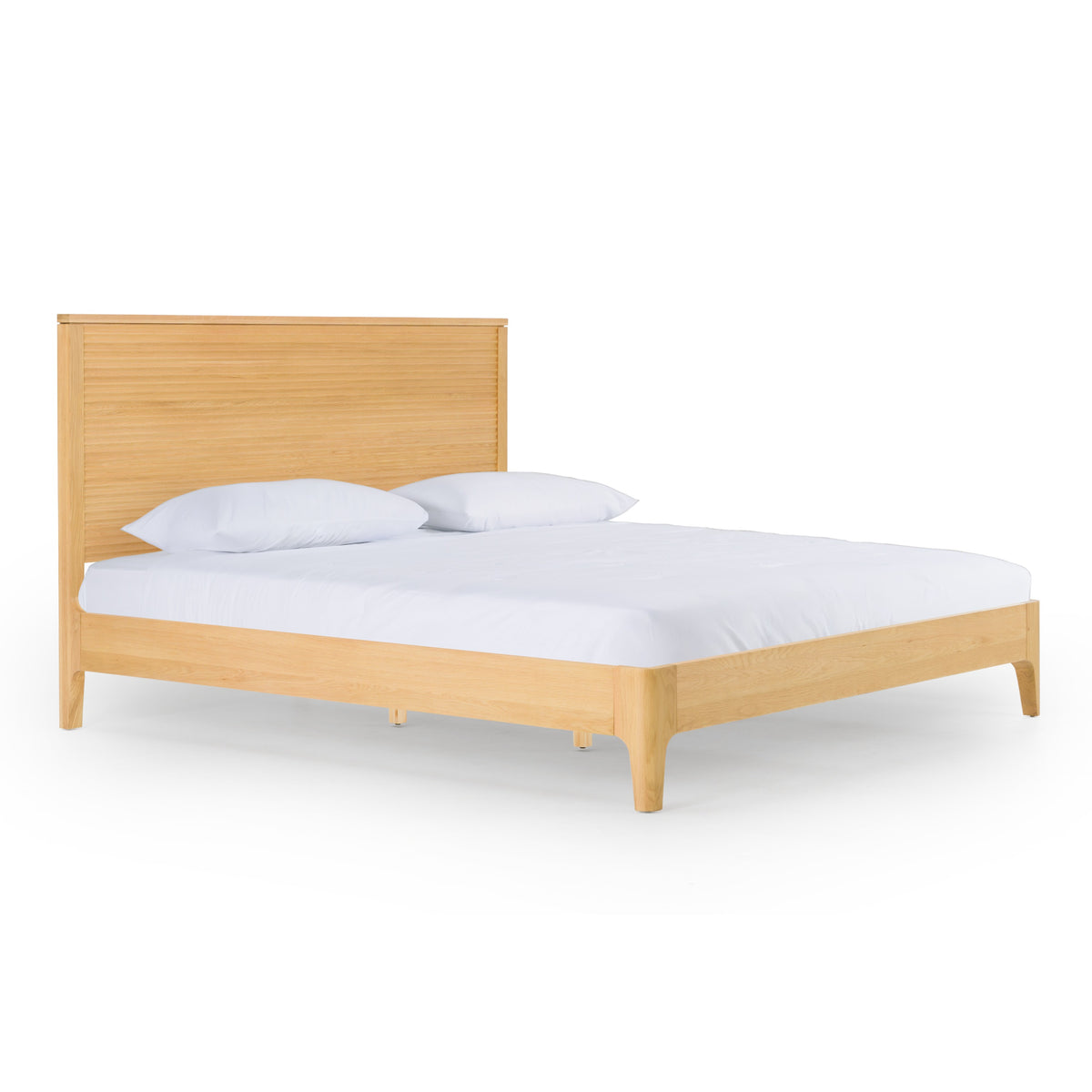 Seattle Modern Natural Oak Bed
