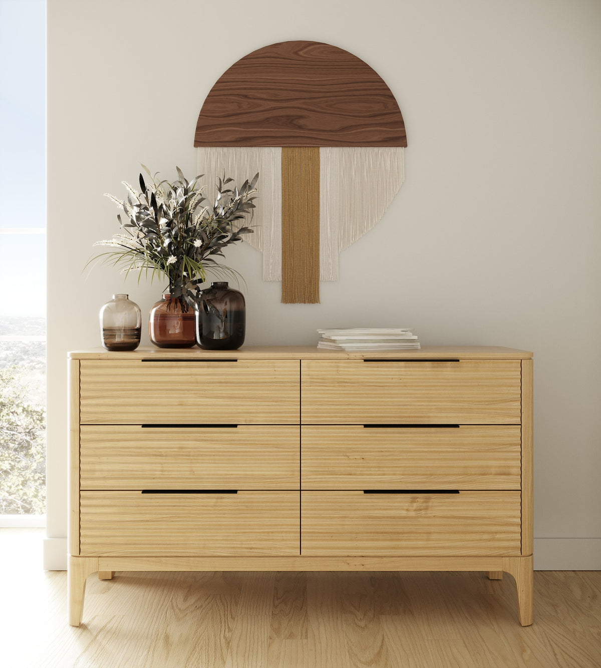 Seattle Modern Natural Oak Bedroom Set