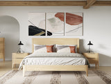Seattle Modern Natural Oak Bed