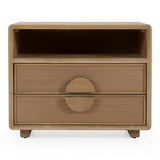 Sergio Modern Natural Oak Nightstand
