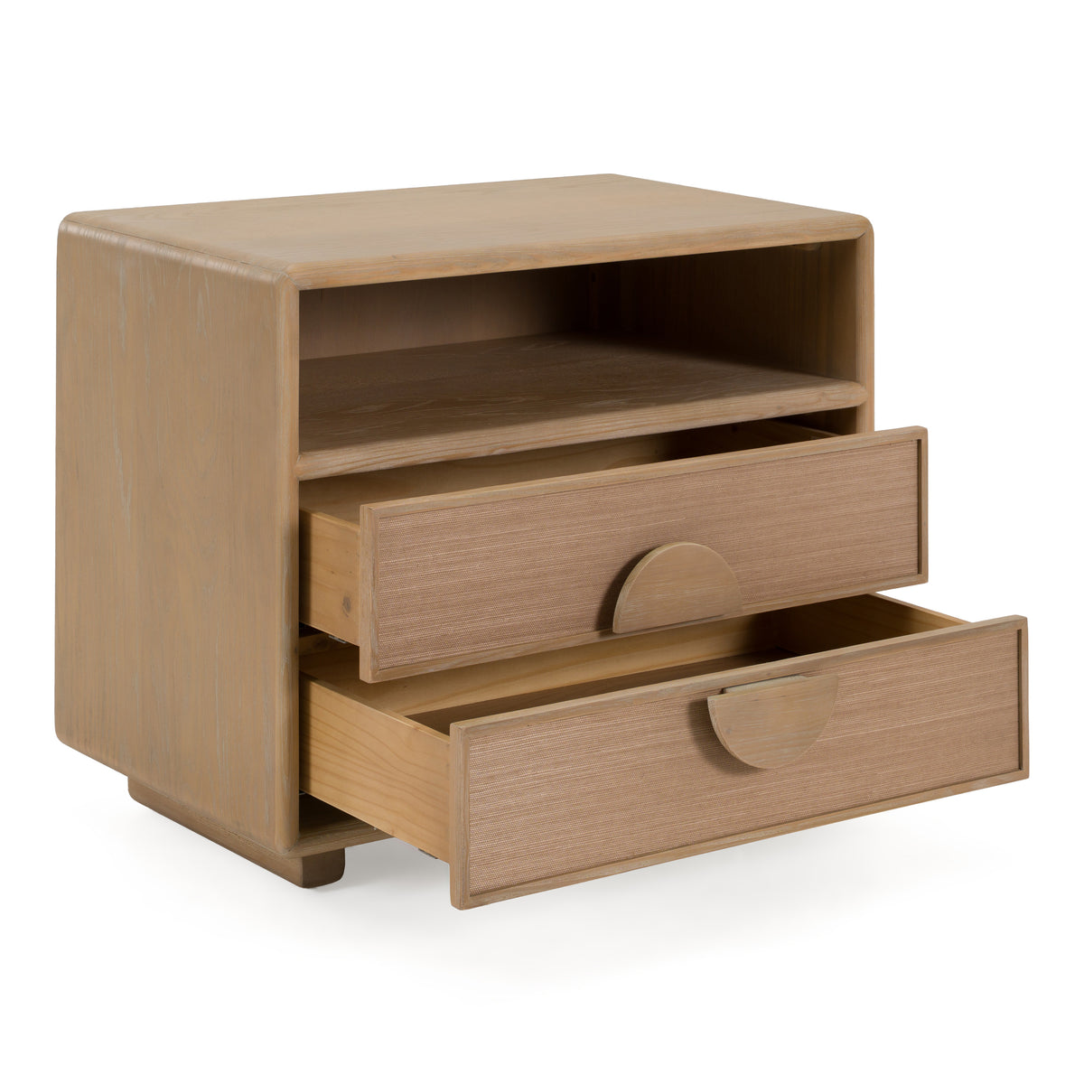 Sergio Modern Natural Oak Nightstand