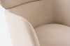 Shannon Modern Beige Vegan Leather + Rosegold Dining Chair