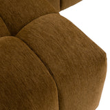 Shapiro Modern Brown Fabric Sectional Sofa with Left Facing Chaise