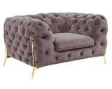Sheila Transitional Silver Fabric Chair