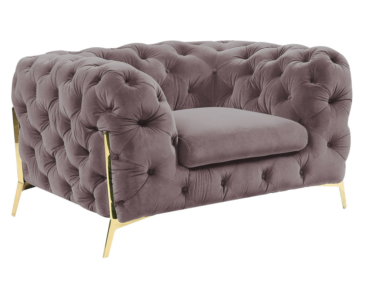Sheila Transitional Silver Fabric Chair