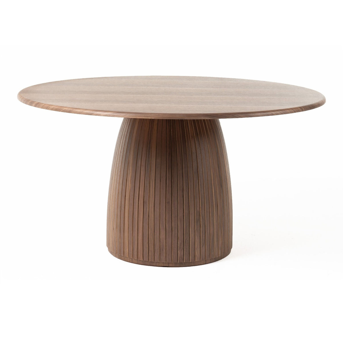 Sheridan Mid-Century Modern Walnut Round Dining Table