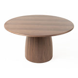 Sheridan Mid-Century Modern Walnut Round Dining Table