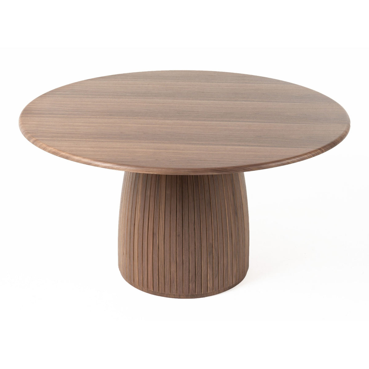 Sheridan Mid-Century Modern Walnut Round Dining Table
