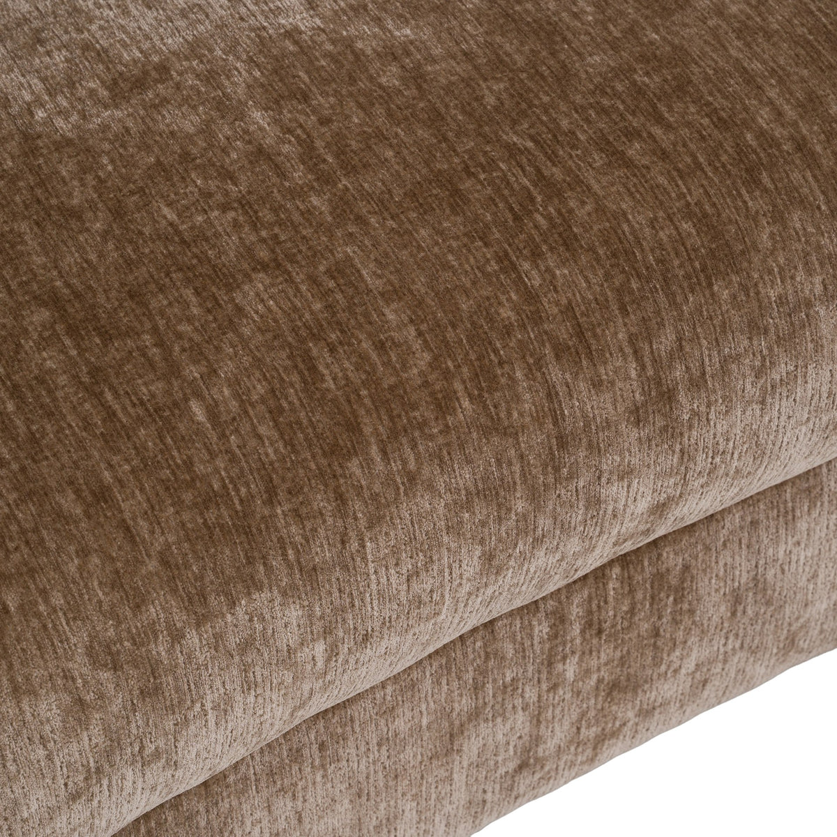 Sheth Modern Brown Fabric Curved Sectional Sofa