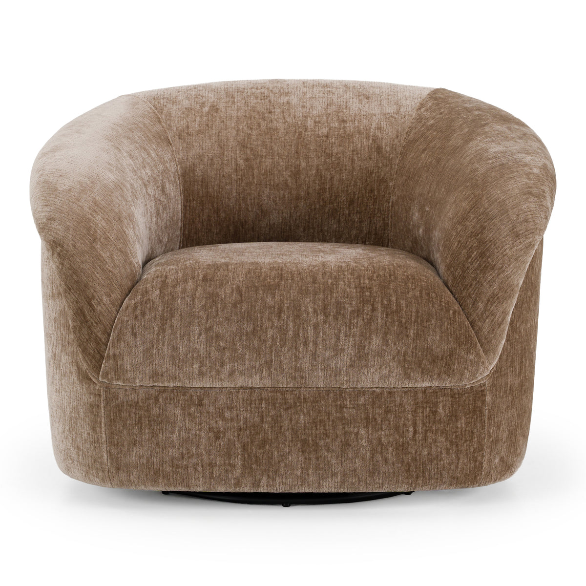 Sheth Modern Brown Fabric Accent Chair