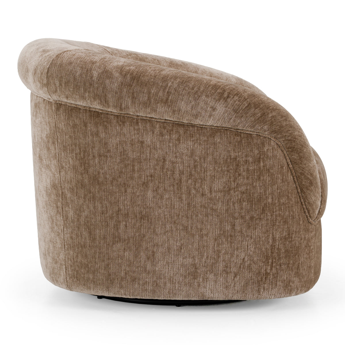 Sheth Modern Brown Fabric Accent Chair